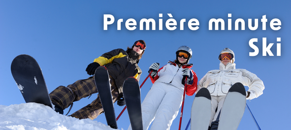 Première minute ski