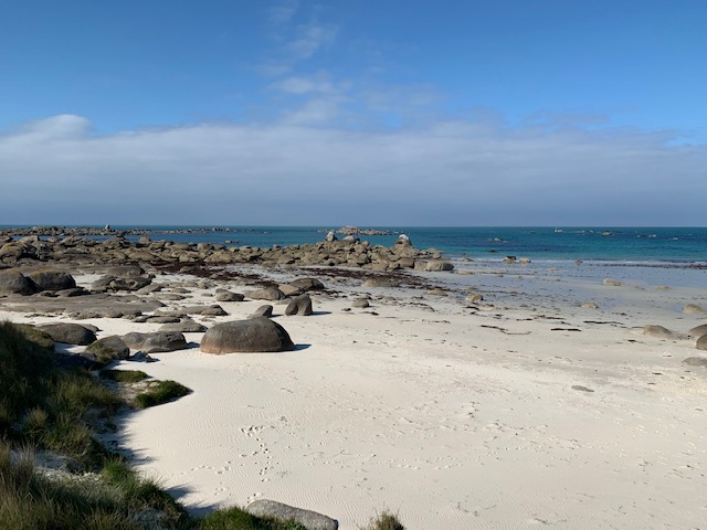 Plage face maison
