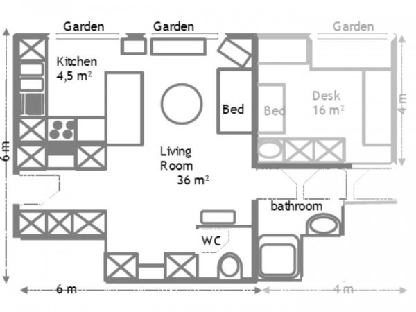 PLAN DE L'APPARTEMENT