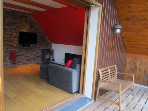 Accès à la terrasse