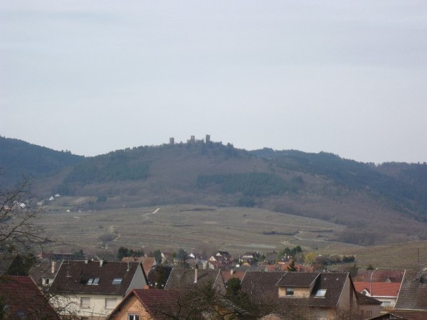 vue sur les vosges et les chateaux
