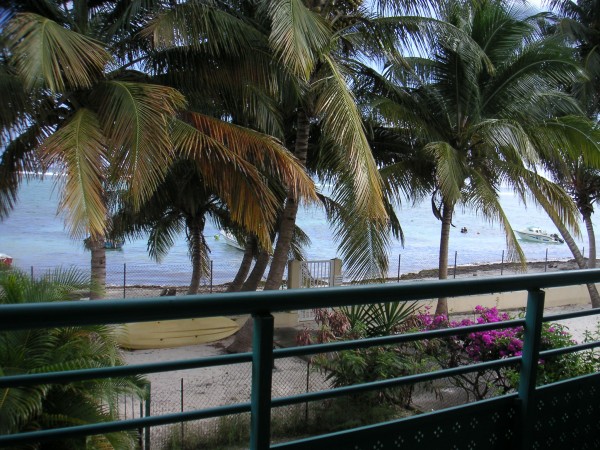 Vue exceptionnelle du balcon sur la mer