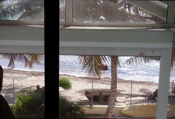 Vue chambre duplex sur la plage extérieure