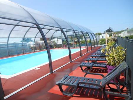 Location mobil home Jullouville sur terrain 2 *, tarif toutes charges inclues.