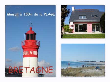 A 150 mètres de la plage Guilvinec, maison pour cinq personnes. 