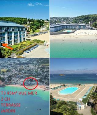 Appartement 2 chambres, dans résidence 3 étoiles, piscine, vue mer.