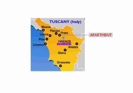 Petit confortable appartement à Prato près de Florence.