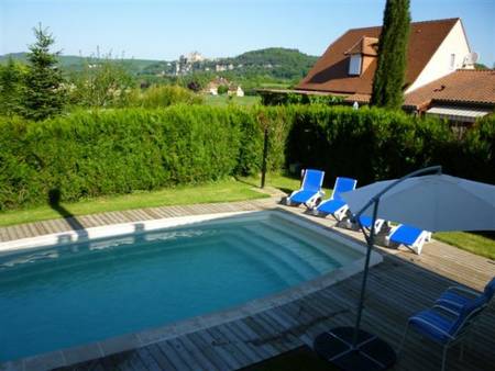 Maison avec piscine chauffée au coeur des châteaux près de Sarlat.