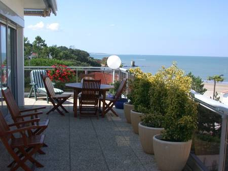 Location appartement vue mer plage de Royan.