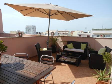 Location duplex dernier étage avec 2 terrasses l'Ampolla Tarragona.