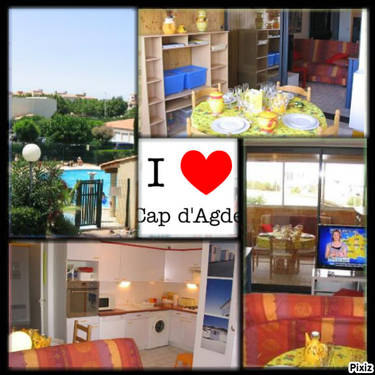 Cap d'Agde Appartement 50M² à 200 mètres des plages - Piscine privée.