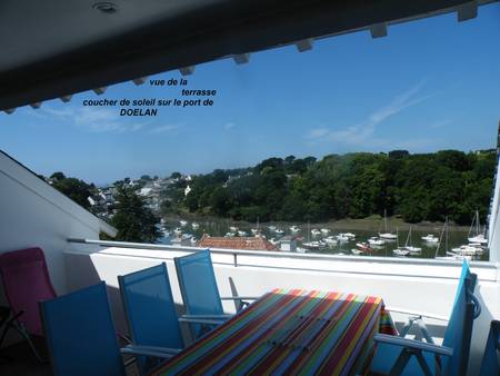 Bd mer vue superbe mer et port Doelan , génial logt neuf  terrasse  plages