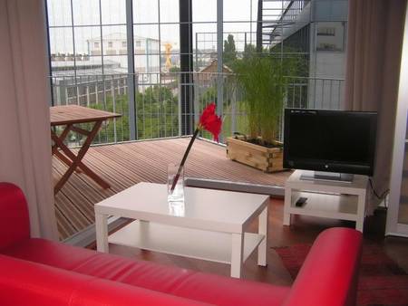 Location appartement standing - Ile de Nantes - T1 Bis Meuble avec Terrasse.