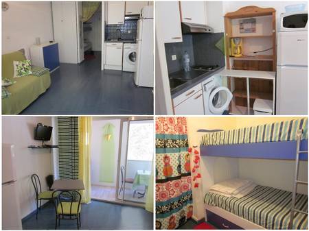 Studio équipé pour 2/4 pers dans la pinède de Calvi à 300m des plages.